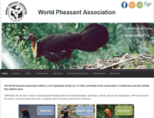 Tablet Screenshot of pheasant.org.uk