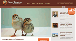 Desktop Screenshot of pheasant.com